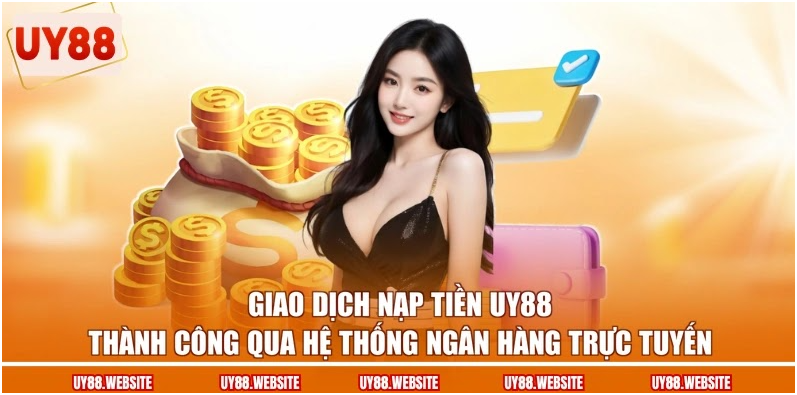 Giao dịch nạp tiền UY88 thành công qua hệ thống ngân hàng trực tuyến